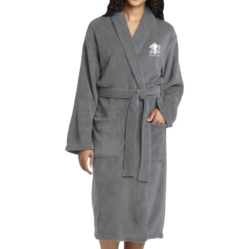 Plush Microfleece Shawl Collar Robe Thumbnail
