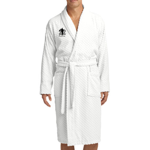 Checkered Terry Shawl Collar Robe  Thumbnail