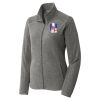 Women's Heather Microfleece Full Zip Jacket Thumbnail