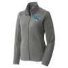 Women's Heather Microfleece Full Zip Jacket Thumbnail