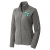 Women's Heather Microfleece Full Zip Jacket Thumbnail