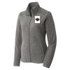 Women's Heather Microfleece Full Zip Jacket Thumbnail